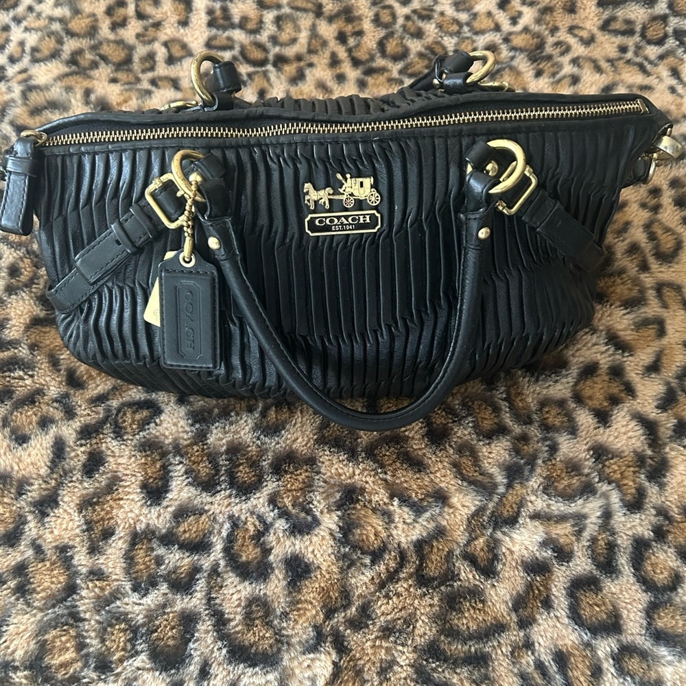 Authentic Coach Madison Sophia Pleated handbag